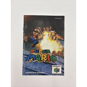 Nintendo Super Mario 64 Instruction Booklet Manual Nintendo 64 English Original